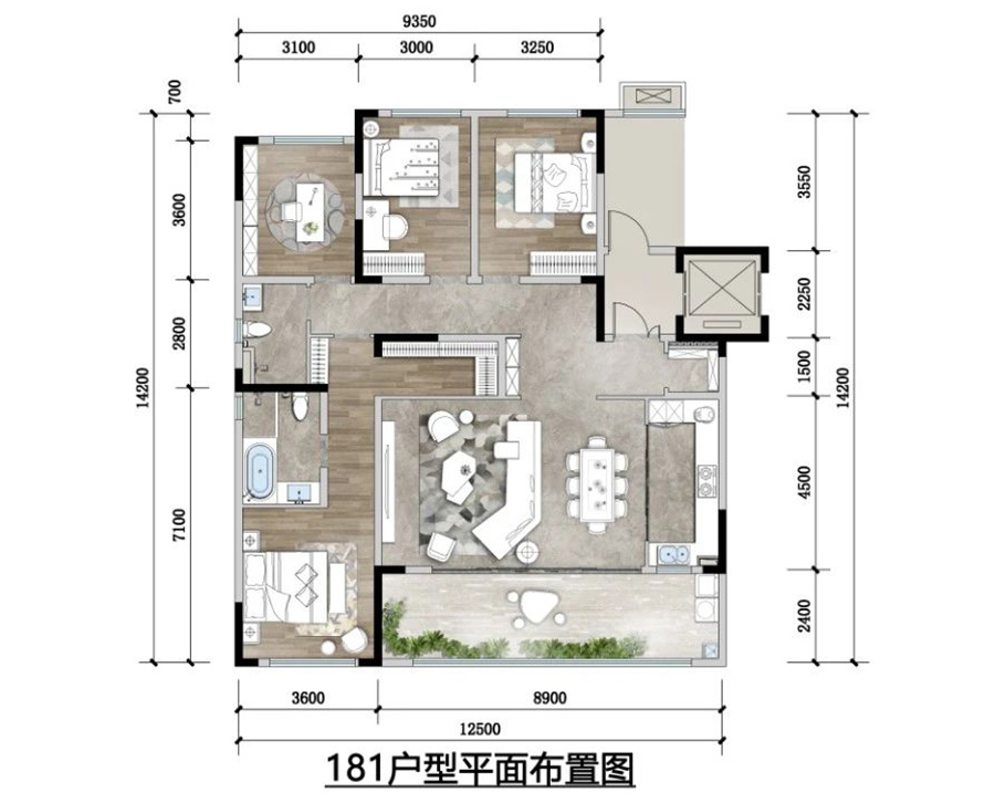 融創國賓雅集戶型圖
